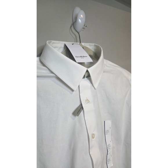 Goodfellow & Co Other - Goodfellow & Co Mens Large White Dress Shirt Standard Fit Stretch L/S NWT
